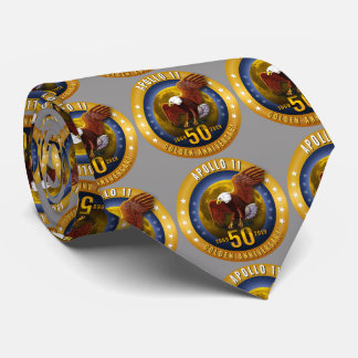 Cravate Cinquantième anniversaire Eagle d'or d'Apollo 11