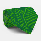 Cravate circuit informatique de la carte mère - vert foncé (Roulé)