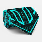 Cravate Circuit informatique futuriste Cyberpunk (Roulé)