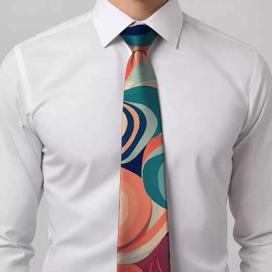 Cravate circulaire Abstraite