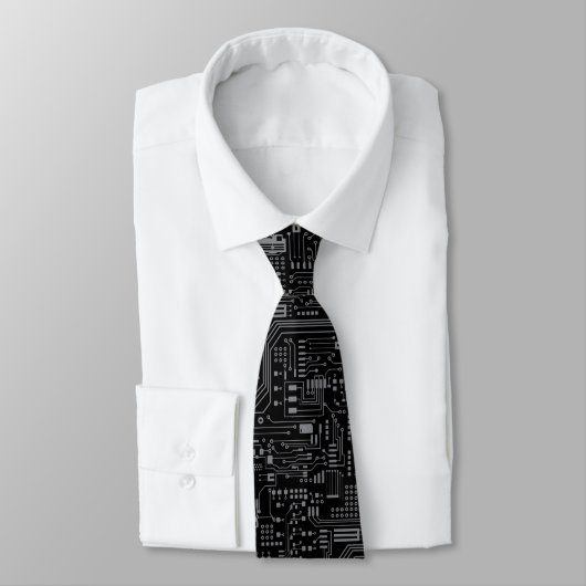 Cravate circulaire noire (Attaché)