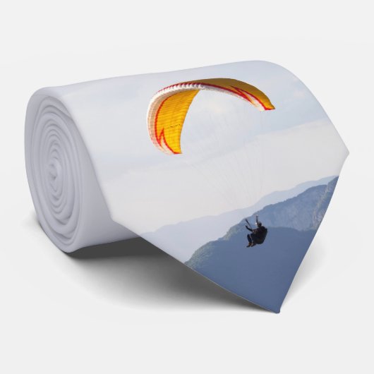 Cravate Circulaire suisse Parapente Orange (Roulé)