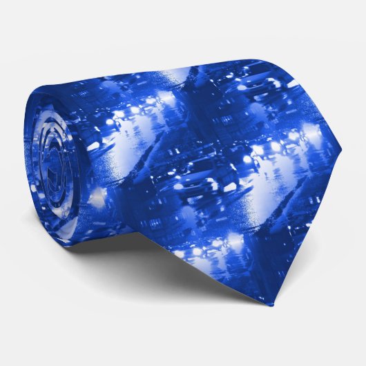 Cravate Circulation en ville - Bleu (Roulé)