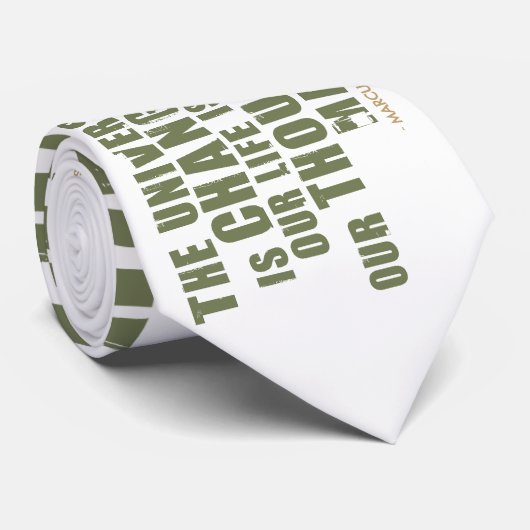 Cravate Citation de Marcus Aurelius Antoninus (Roulé)