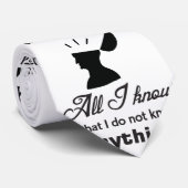 Cravate Citation drôle de Socrates (Roulé)