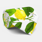 Cravate Citron à l'aquarelle (Roulé)
