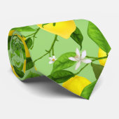 Cravate Citron Aquarelle 3 (Roulé)
