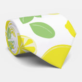 Cravate Citron fruité et tranches de citron (Roulé)