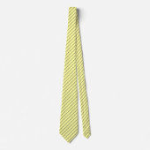 Cravate Citron jaune avec rayures Gris de Charbon (Devant)