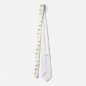 Cravate Citron jaune Citrus Aquarelle Motif Hommes (Dos)