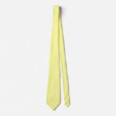 Cravate Citron jaune FFFF9F Conception couleur solide (Devant)