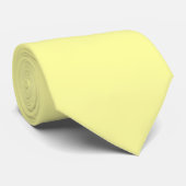 Cravate Citron jaune FFFF9F Conception couleur solide (Roulé)