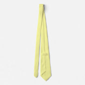 Cravate Citron jaune FFFF9F Conception couleur solide (Dos)