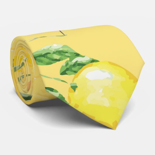 Cravate citron vert IV (Roulé)