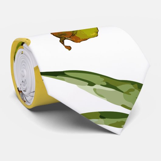 Cravate citrons aquarelle 17 (Roulé)