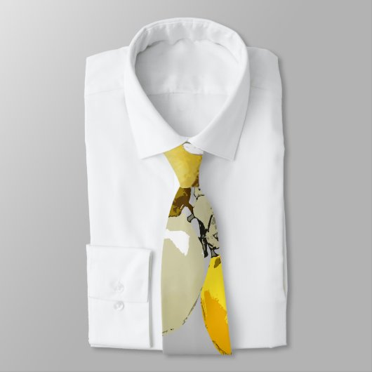 Cravate citrons aquarelle 18 (Attaché)