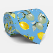Cravate citrons aquarelle 27 (Roulé)