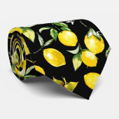 Cravate Citrons aquarelle 7 (Roulé)