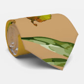 Cravate citrons d'aquarelle 33 (Roulé)