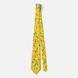 Cravate citrons d'aquarelle 8