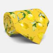 Cravate citrons d'aquarelle 8 (Roulé)