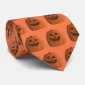 Cravate Citrouille cool (Roulé)