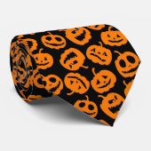 Cravate Citrouille de Halloween de festin de tour de Jack (Roulé)