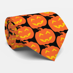 Cravate Citrouille d'Halloween