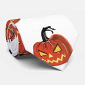 Cravate Citrouille d'horreur d'Halloween (Roulé)