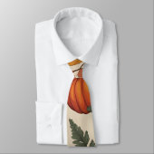 Cravate Citrouille Florale Automnale Rustique – Récolte d' (Attaché)