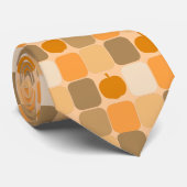 Cravate Citrouille Patchwork (Roulé)