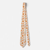 Cravate Citrouille Pie Automne Motif d'automne (Devant)