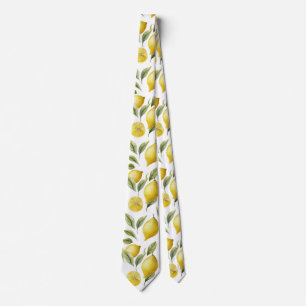Cravate Citrus citron citron citron