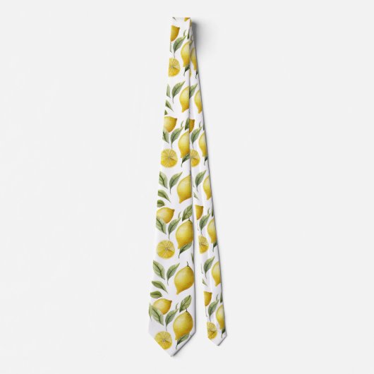 Cravate Citrus citron citron citron (Devant)