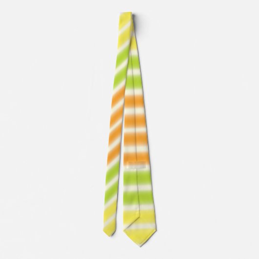 Cravate Citrus Citrus Citron Lime Et Orange Stripes (Dos)