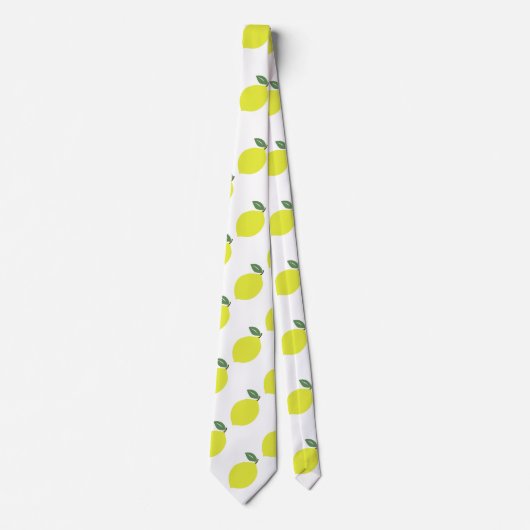 Cravate Citrus Fruit Lemon Pattern  Neck Tie (Devant)