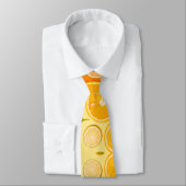 Cravate Citrus Orange Slice Vibrant Summer Fruit (Attaché)