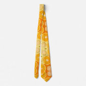 Cravate Citrus Orange Slice Vibrant Summer Fruit (Dos)