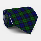 Cravate Clan Blackwatch tartan Campbell (Roulé)