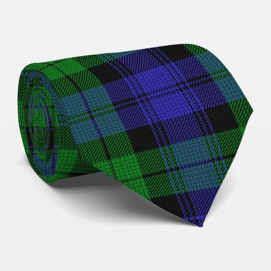 Cravate Clan Campbell Black Watch Scottish Tartan (Roulé)