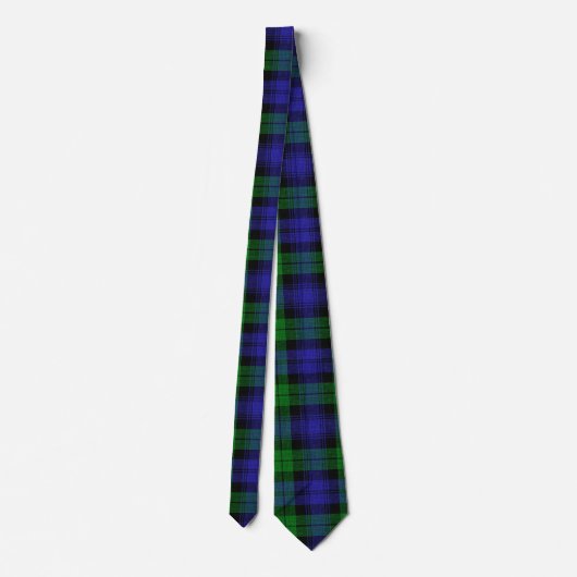 Cravate Clan Campbell Black Watch Scottish Tartan (Dos)