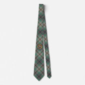 Cravate Clan Craig Crest sur Tartan (Devant)
