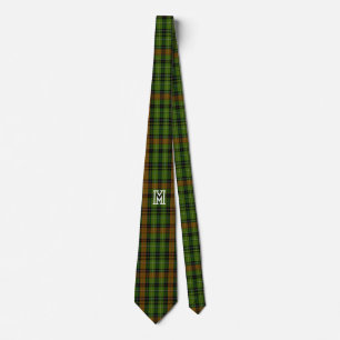 Cravate Clan de monogramme personnalisé Cockburn Tartan