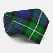 Cravate Clan Forbes Crest sur Tartan (Roulé)