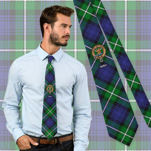 Cravate Clan Forbes Crest sur Tartan