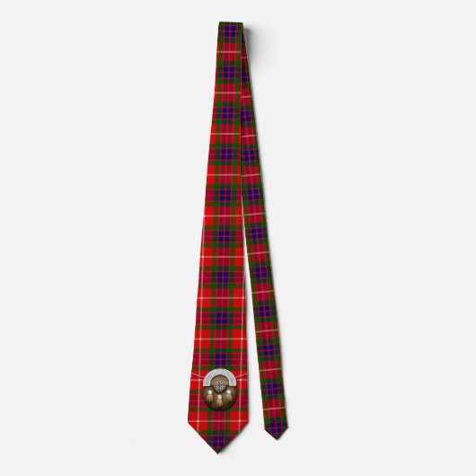 Cravate Clan Fraser Tartan Et Sporran (Devant)