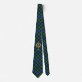 Cravate Clan Gordon Crest sur Tartan (Devant)