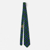 Cravate Clan Gordon Crest sur Tartan (Dos)