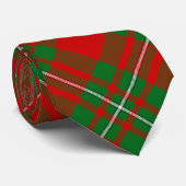 Cravate Clan Gregor Crest sur Tartan (Roulé)