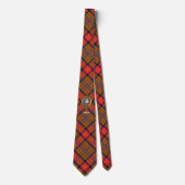 Cravate Clan Hepburn Crest sur Tartan (Devant)